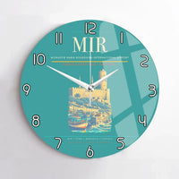 Thumbnail for Monastir Habib Bourguiba International Airport (MIR) design on turquoise no frame wall clock