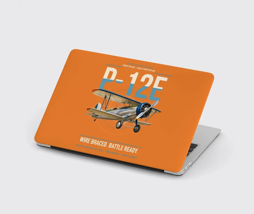 Boeing P-12E design on orange MacBook case