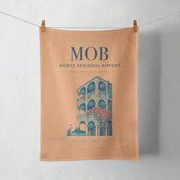 Thumbnail for Mobile Regional Airport (MOB) design on orange towel