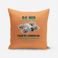 Thumbnail for DJI Neo design on orange pillow