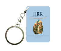 Thumbnail for Kharkiv International Airport (HRK) design on light blue key chain