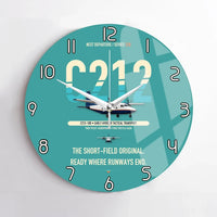 Thumbnail for CASA C-212-100 Aviocar design on turquoise no frame wall clock