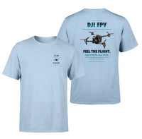 Thumbnail for DJI FPV design on light blue t shirt