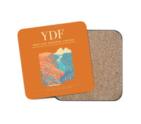 Thumbnail for Deer Lake Regional Airport (YDF) design on orange 1 piece coaster