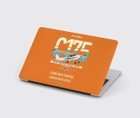 Thumbnail for Cessna 175 Skylark design on orange MacBook case