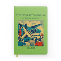 Thumbnail for VINTAGE G4228 - The First Jet Boarding - Designed Notebooks design on lightgreen
