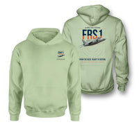 Thumbnail for British Aerospace Sea Harrier FRS.1 design on light green double-side hoodie, double-side print