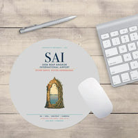 Thumbnail for Siem Reap Angkor International Airport (SAI) design on light gray round mouse pad