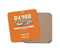 Thumbnail for Piper PA-28R Arrow III design on orange 1 piece coaster