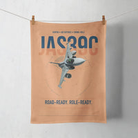 Thumbnail for Saab JAS 39C Gripen design on orange towel