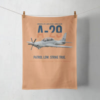 Thumbnail for A-29 Super Tucano Light Attack design on orange towel