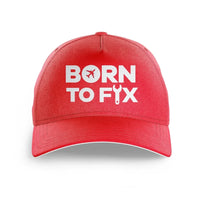Thumbnail for Born To Fix Airplanes printed hat - red