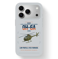 Thumbnail for Hughes OH-6A Cayuse design on light gray magsafe iphone case, for iPhone 17 Pro