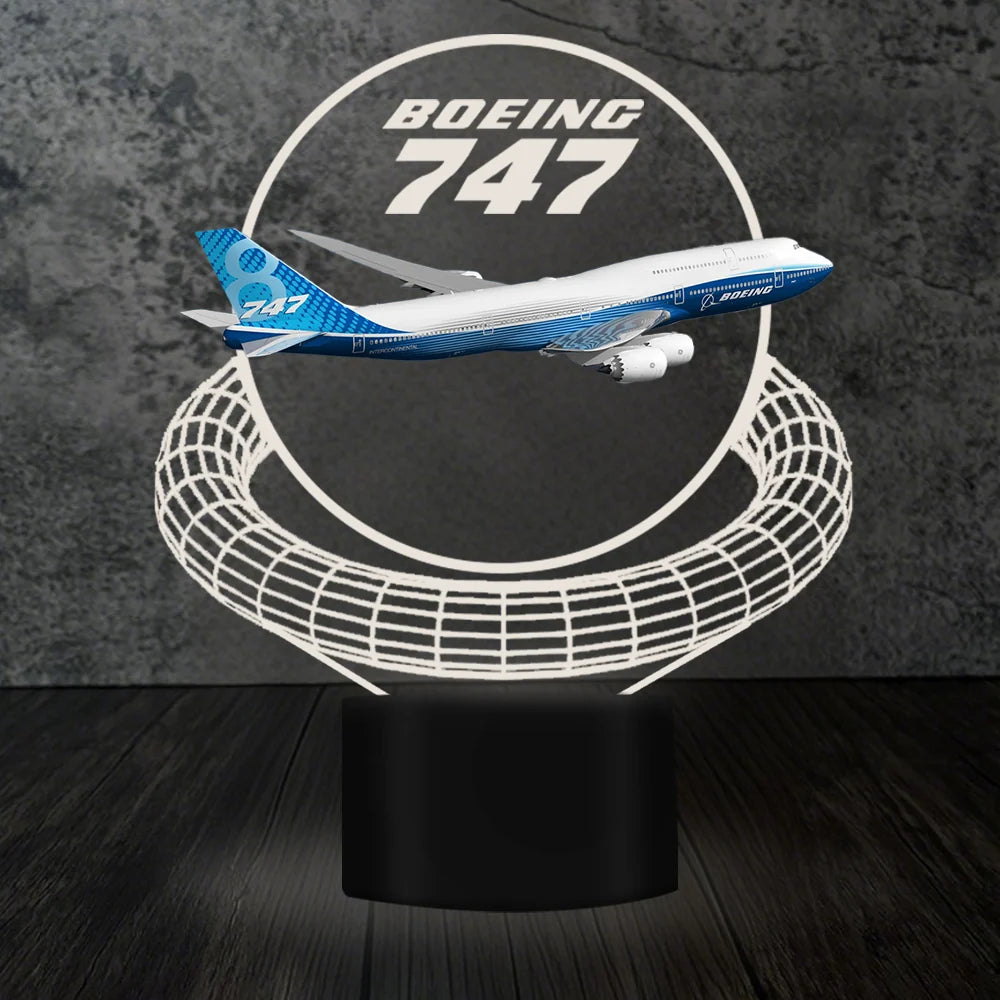 Customisable Boeing 747 3D Lamp - view 10