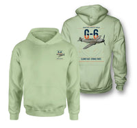Thumbnail for Messerschmitt Bf 109G-6 design on light green double-side hoodie, double-side print