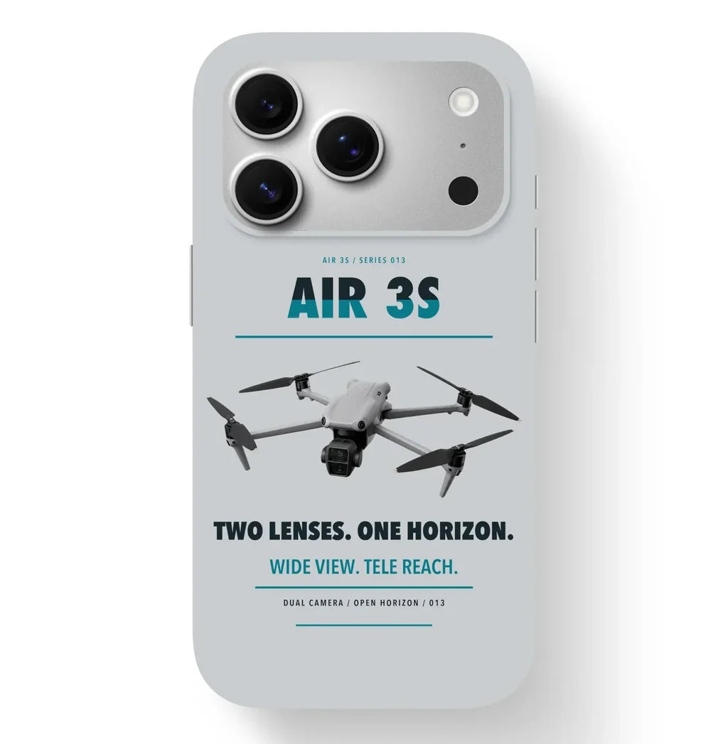 DJI Air 3S Case design on light gray iphone case