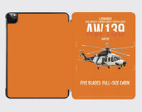 Thumbnail for Leonardo AW139 design on orange ipad tablet case