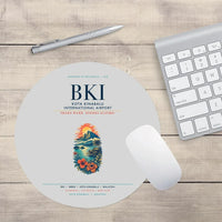 Thumbnail for Kota Kinabalu International Airport (BKI) design on light gray round mouse pad