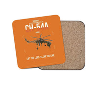 Thumbnail for Sikorsky CH-54A Tarhe design on orange 1 piece coaster