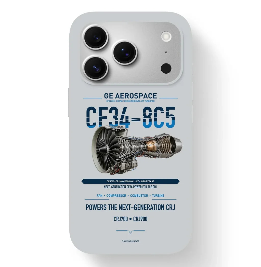 CF34-8C5 Case design on light gray iphone case