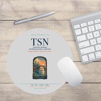 Thumbnail for Tianjin Binhai International Airport (TSN) design on light gray round mouse pad