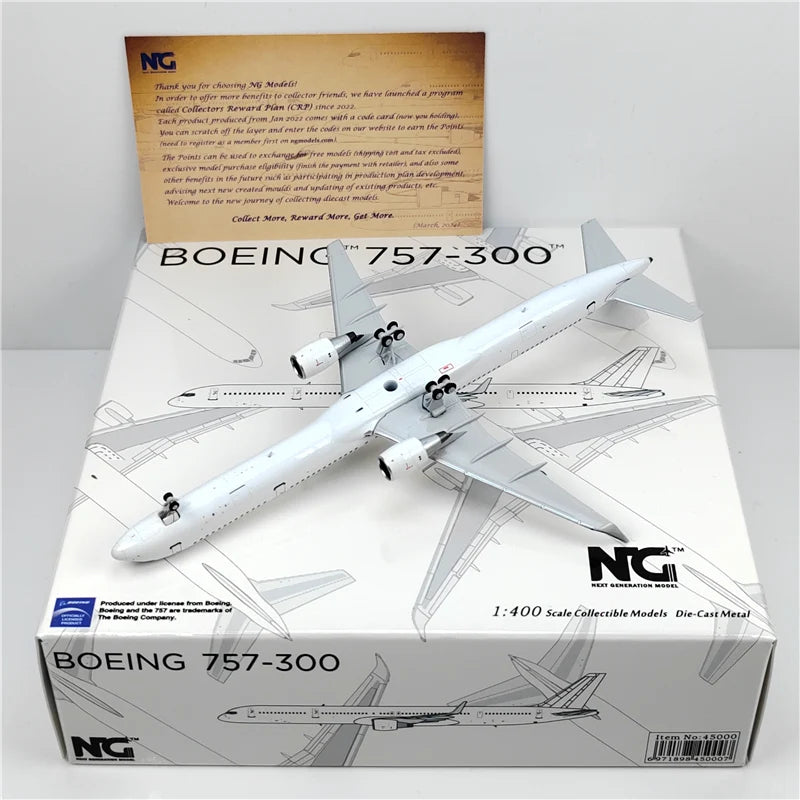 Customisable White Boeing B757-300 Airplane Model Airplane - view 10