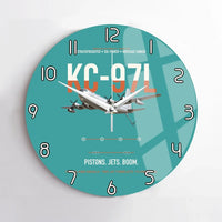 Thumbnail for KC-97L STRATOFREIGHTER design on turquoise no frame wall clock