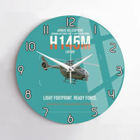 Thumbnail for Airbus Helicopters H145M LUH SOF design on turquoise no frame wall clock