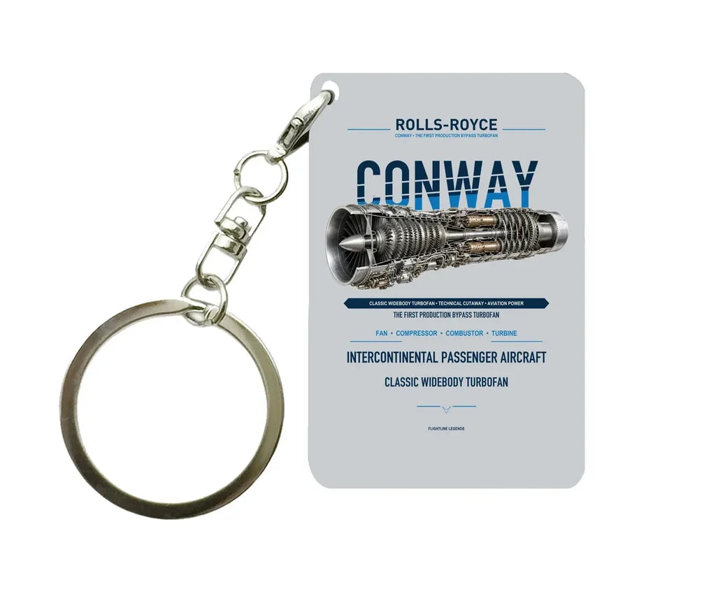 CONWAY Key Chain design on light gray key chain