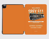 Thumbnail for SPEY 511 design on orange ipad tablet case