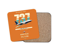 Thumbnail for Boeing 737-200 design on orange 1 piece coaster
