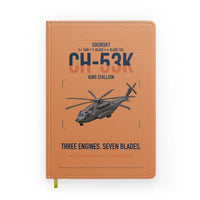 Thumbnail for Sikorsky CH-53K King Stallion design on orange notebook