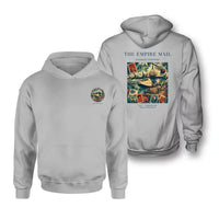Thumbnail for VINTAGE G4073 - The Empire Mail - Double-Side Hoodie design on lightgray double side