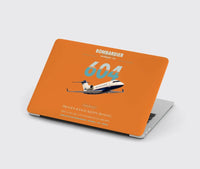 Thumbnail for Bombardier Challenger 604 design on orange MacBook case