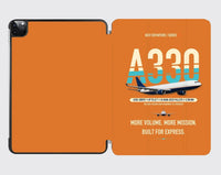 Thumbnail for Airbus A330-300P2F design on orange ipad tablet case