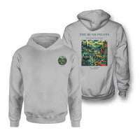 Thumbnail for VINTAGE G4029 - The Bush Pilots - Double-Side Hoodie design on lightgray double side