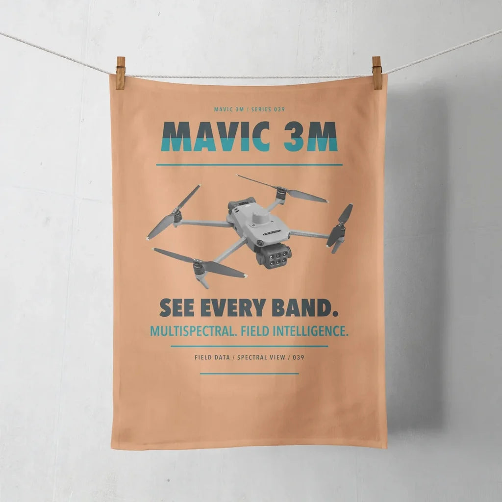 DJI Mavic 3 Multispectral design on orange towel