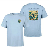 Thumbnail for VINTAGE G4009 - The Training Field - Double-Side T-Shirt design on lightblue double side t shirt