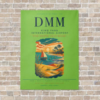 Thumbnail for King Fahd International Airport DMM vertical canvas print - no frame - light green background