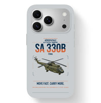Thumbnail for Aérospatiale SA 330B Puma design on light gray magsafe iphone case, for iPhone 17 Pro