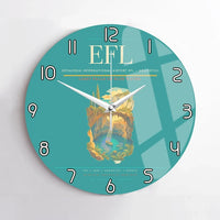 Thumbnail for Kefalonia International Airport (EFL) design on turquoise no frame wall clock