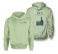 Thumbnail for Helena Regional Airport (HLN) design on light green double-side hoodie