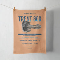 Thumbnail for TRENT 800 design on orange towel