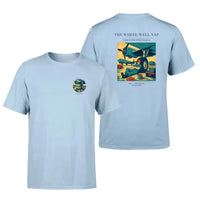 Thumbnail for VINTAGE G4267 - The Wheel Well Nap - Double-Side T-Shirt design on lightblue double side t shirt