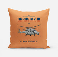 Thumbnail for HAL ALH Dhruv Mk III design on orange pillow