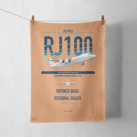Thumbnail for Avro RJ100 design on orange towel