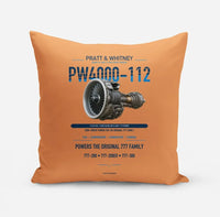 Thumbnail for PW4000-112 design on orange pillow