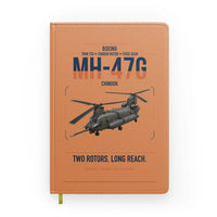 Thumbnail for Boeing MH-47G Chinook design on orange notebook