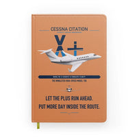 Thumbnail for Cessna Citation X+ design on orange notebook
