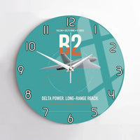 Thumbnail for Avro Vulcan B2 design on turquoise no frame wall clock